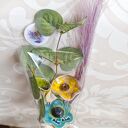 Bukiet ceramicznych kwiatów handmade B7