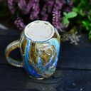 Duży ręcznie robiony kubek ceramiczny z koniem - Opal 400 ml