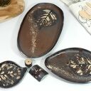 Ceramiczny komplet do serwowania - dań, przekąsek, sushi
