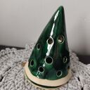 Choinka ceramiczna - lampion 13 cm - świąteczny świecznik