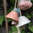 Dzwonek ceramiczny 3 szt - prezent na balkon i do ogrodu