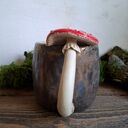Kubek ceramiczny Muchomor czerwony - 350 ml, ręcznie lepiony