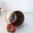 Duży kubek z grzybkami handmade Ognisty grzyb - ok. 450 ml