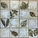 Zestaw kafli ceramicznych "Porcelanowe liście"