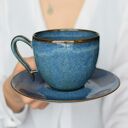 Filiżanka Morska 220ml z Sercem Wewnątrz Ceramiczna