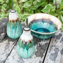Kamionkowa butelka na oliwę i ocet 300 ml - Golden Green