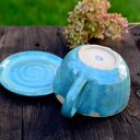 Filiżanka z Koniem Turkus Kamionka 320 ml - Handmade ღ art-Madam.pl