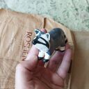 Szop ceramiczny - ręcznie lepiona figurka na półkę