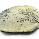 Patera ceramiczna z motywem kwiatów