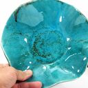 Turkusowa misa ceramiczna do serwowania - dekoracja na stół i prezent