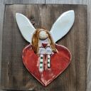 anioł ceramiczny