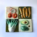 Dekor ceramiczny Vegedecors z motywem selera naciowego - płytka 16x16 cm