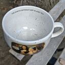 Kubek ceramiczny XXL 600 ml "TINDER" - Mona Lisa z perłą