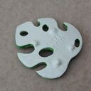 Mydelniczka ceramiczna liść monstery w zielonej glazurze