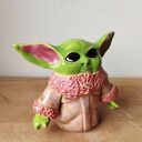 Yoda mistrz - ręcznie robiona ceramika z gliny szamotowej (ok. 10 cm)