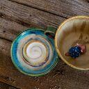 Filiżanka do herbaty z figurką ślimaka | do kawy | Miodna łąka| ok 330 ml