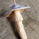 Ceramiczny grzybek zawieszka - leśna dekoracja handmade