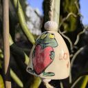 Dzwonek ceramiczny handmade do ogrodu i na balkon