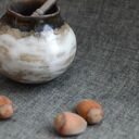 Mini matero Ziemia Zu na yerba mate - ręcznie lepione 110 ml wabi-sabi