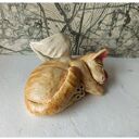 Tygrysek ze skrzydełkami - ceramiczna dekoracja handmade
