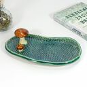 Ceramiczny talerzyk z grzybkiem - na biżuterię, drobiazgi i przekąski