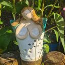 Anioł ceramiczny lampion