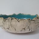 Artystyczna miska ceramiczna jak skała na przekąski (rękodzieło) 