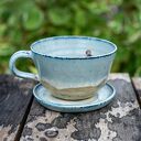 Filiżanka z koniem Pale Blue Beż do kawy 350 ml