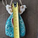Anioł ceramiczny Wolna Chwila - zawieszka handmade ok. 12 cm