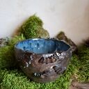 Kubek ceramiczny z nietoperzami i księżycem - Niebo nocą