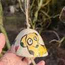 Dzwonek ceramiczny z jamnikiem - ręcznie malowany dzwoneczek