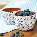 Miseczka kuchenna roślinna dekoracja z ceramiki - handmade