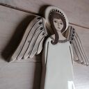 Anioł ceramiczny Hvar - ręcznie lepiona zawieszka na ścianę