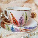 Ręcznie malowany łubin komplet filiżanka 200 ml