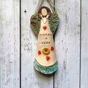 ANIOŁ CERAMICZNY duży, do powieszenia