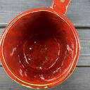 Duży czerwony kubek ceramiczny XL 500 ml