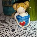 Aniołek ceramiczny na Boże Narodzenie - Wolna Chwila (ok. 9 cm)