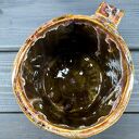 Duży kubek ceramiczny XL 500 ml - brązowo-beżowy