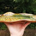 Ceramiczna patera liść 343 - ręcznie robiony półmisek Shiraja