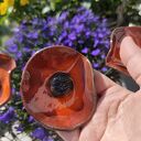 Kwiat ceramiczny mak na druciku - prezent dla mamy