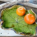 Ceramiczna patera liść kasztanowca (c918)