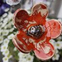 kwiaty ceramiczne i makówki 5 szt