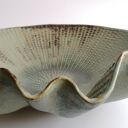 Duża misa ceramiczna "Muszla" - ręcznie robiona z gliny szamotowej
