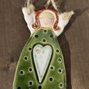 Anioł ceramiczny handmade - zawieszka na chrzest i komunię