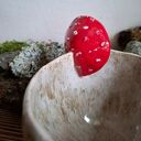 Kubek ceramiczny Muchomor (Amanita) - ręcznie lepiony, 380 ml