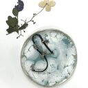 Spodeczek na biżuterię, turkusowo-biały ceramiczny talerzyk