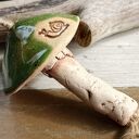 Ceramiczny grzybek zawieszka (G13)
