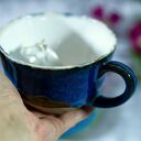 Ceramiczna duża filiżanka z figurką konia - prezent dla koniarki 400 ml