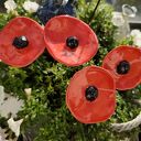 kwiat ceramiczny 4 szt