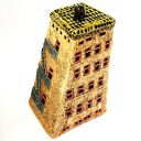 Ceramiczna rzeźba Dom II - unikat z gliny szamotowej